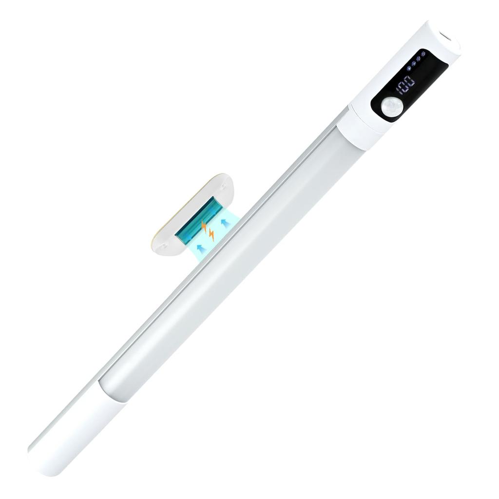 KEEBRIGHT Motion Sensor Light, 2000mAh, with Level Display, Reinforced Magnet, USB Rechargeable, 3 Color Temperatures and 4 Dimmable Levels