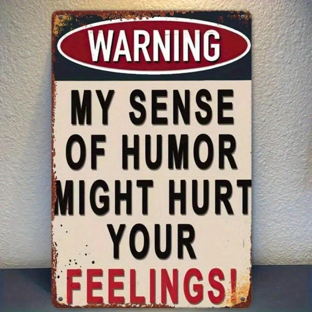 Vintage Humor Tin Sign Metal Wall Decor for Bar Cafe Home 8x12 Inch