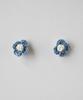 Merrymotive Vintage Knit Flower Earring (Denim)
