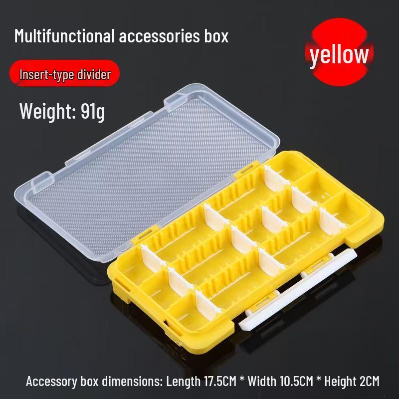 

Double-Sided Fishing Accessories and Lure Storage Box 17.5 x 10.5 x 2