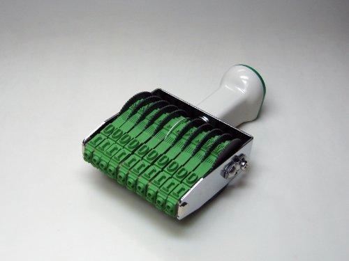 Sanbi Techno Touch Rotary Stamp, 10-Row Roman Font, Mincho Font, Size 2, TK-210