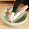 Compact Wash Bowl with Groove. Practical for on The Go Or Small Living .