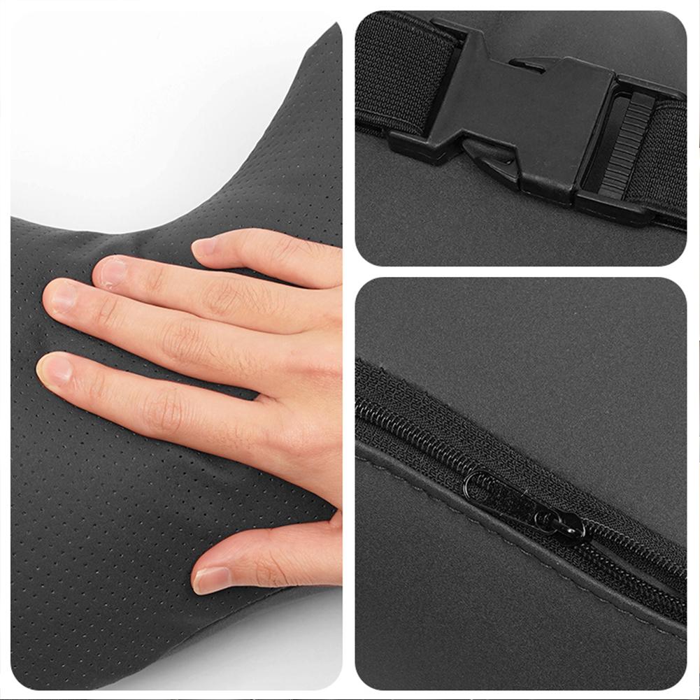 Car Seat Safety Headrest Pad Auto Emblem Neck Pillow For VW Golf T‑Roc Tiguan Polo ID.4 ID.7 Passat T‑Cross Taigo Atlas Beetle