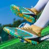 Brand Fashion Pink Men's Football Sneakers Unisex Artificial Turf Soccer Boots Men Breathable Futsal Training Shoes Big Size 46