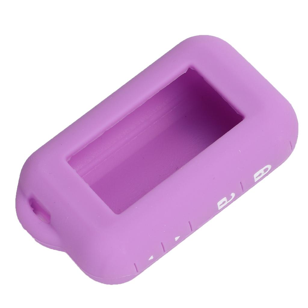 Jingyuqin Funda de silicona suave para Star line E60 E90 E61 Control remoto de coche bidireccional Alarma bidireccional Llavero LCD Auto fob Protector de cubierta de soporte de goma