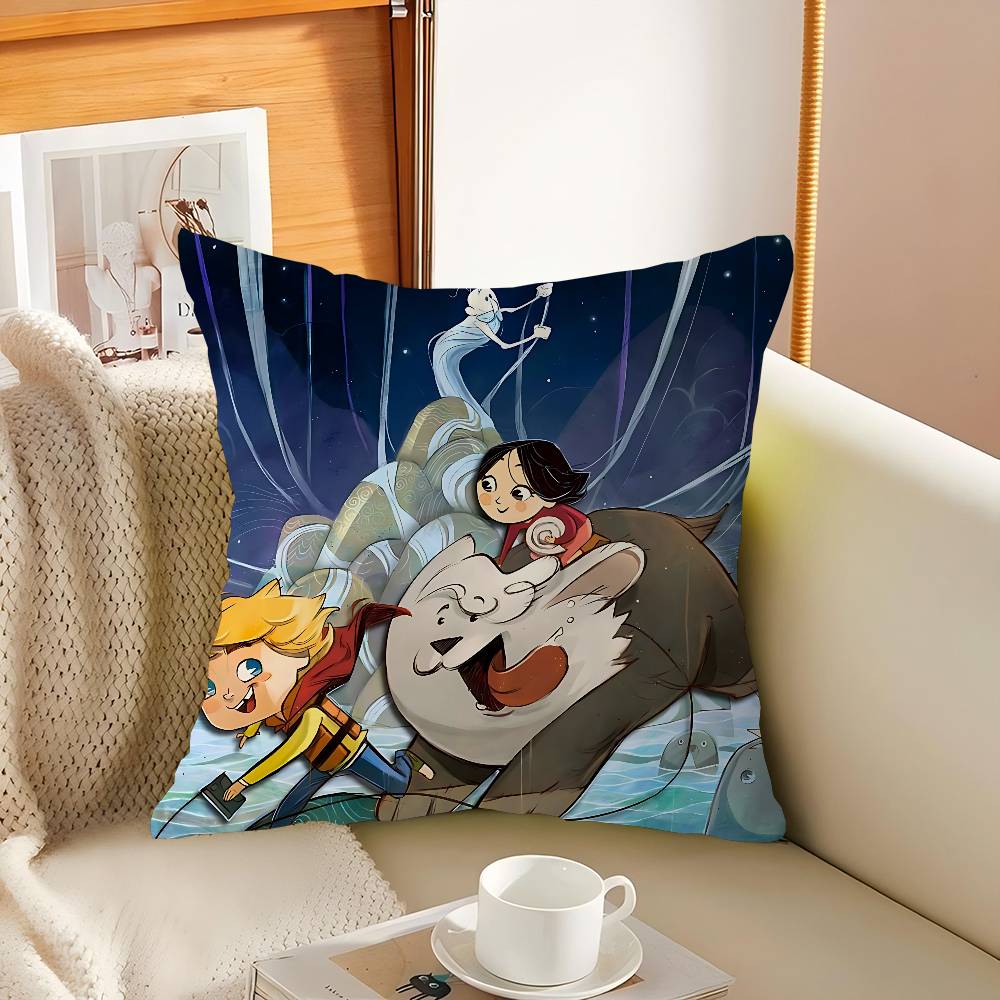 

S-Song Of The Sea Pillow Cover Design Cushion Cover Decor Holiday Decorati 12x12Inch