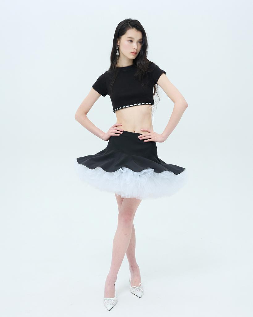 Leobyui Dandelion Skirt Black