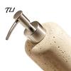 Countertop Lotion Dispenser Resin Refillable Soap Dispenser, Liquid Hand Shampoo Container, Empty Pump Bottle for Bathroom Kitchen Leak Proof