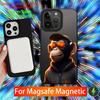 Monkey Gorilla Ape COOL Phone Case For iPhone 16,15,14,13,12,11,Pro,Max,Plus,Mini,SE New Magsafe Magnetic Wireless Charging