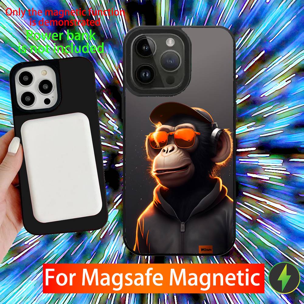 Monkey Gorilla Ape COOL Phone Case For iPhone 16,15,14,13,12,11,Pro,Max,Plus,Mini,SE New Magsafe Magnetic Wireless Charging