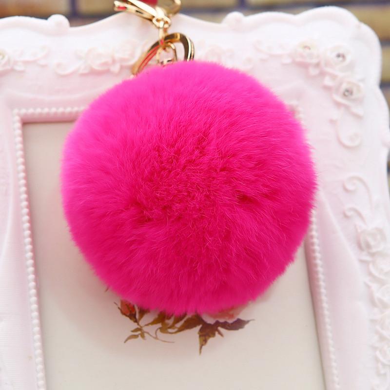 Rabbit Delightful Fur Keychain For Women Awesome Gift Idea With Beautiful Color Available Options