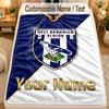 Flannel BlanketWest Bromwich Albion FC Custom Name Text Personalized Soft Warm Throw Blanket Home Decor Gift