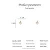 925 Silver Baroque Pearl Twist Heart Stud Earrings for Women
