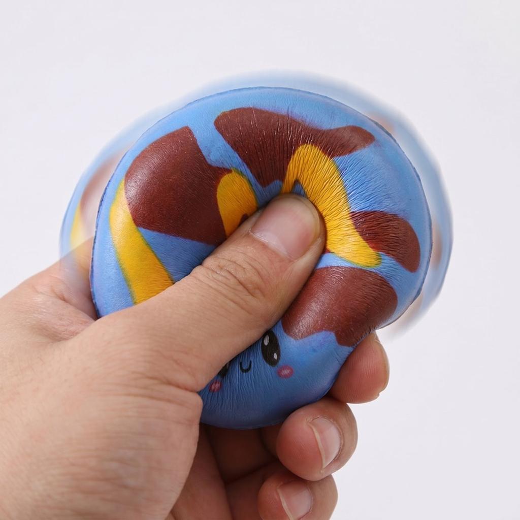 Set of 9 Soft Squishy Food Shaped Stress Relief Toys Includes Donut Cupcake Fries Corn Dog and More for Sensory Play and Anxiety Reduction