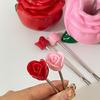 10Pcs/lot Of Creative Rose-shaped Stainless Steel Fruit Forks For Home Use Cute Fruit Picks With High Appearance Value For Home