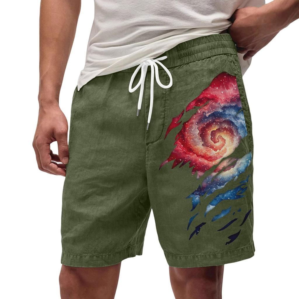 Men's Summer Large Casual Loose Sports Pants Beach Shorts