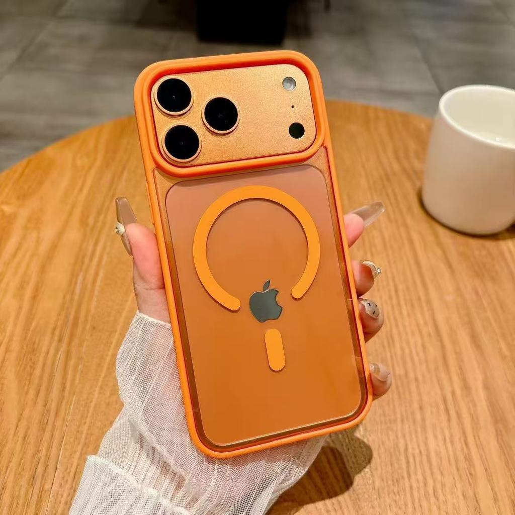 Applicable to iPhone11 mobile phone case Magnetic transparent Apple 11ProMax matte skin feel 11 acrylic  case