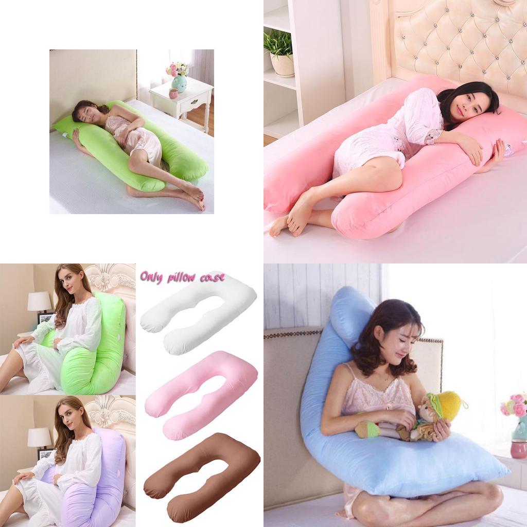 Oversized U Shape Full Body Comfort Pillow Case For Maternity And Pregnancy Support