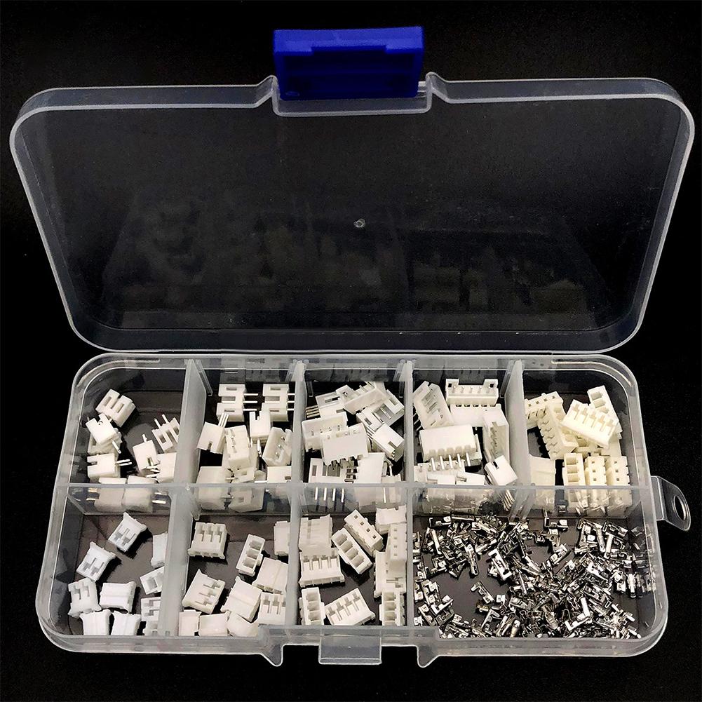 Complete 230Pcs For JST PH Connector Kit 2 0mm with 2/3/4/5 Pin Male and Female Housings for Various Electronic Applications