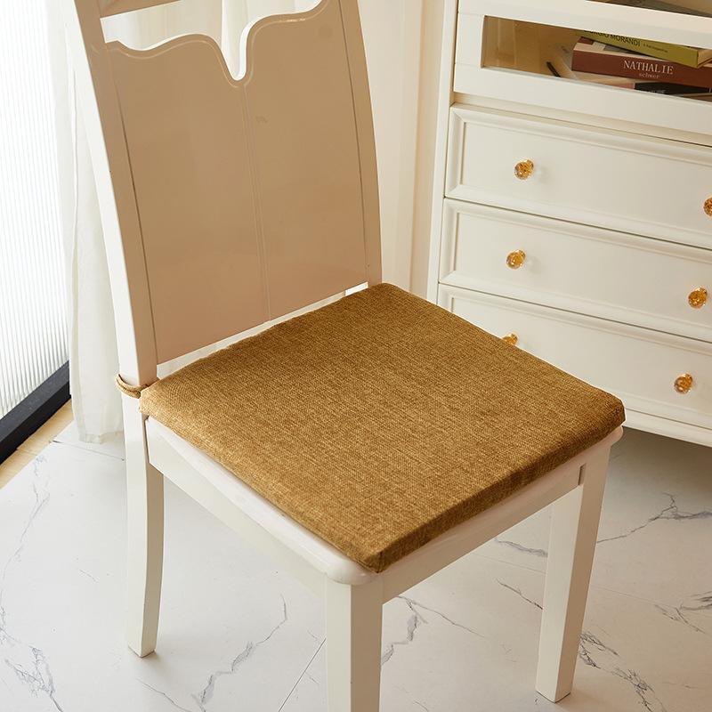 Pogrubiona Domowa Bawełniana i Lniana Tkanina Poduszka na Krzesło Gąbkowa Poduszka na Krzesło Antypoślizgowa Poduszka na Krzesło do Jadalni