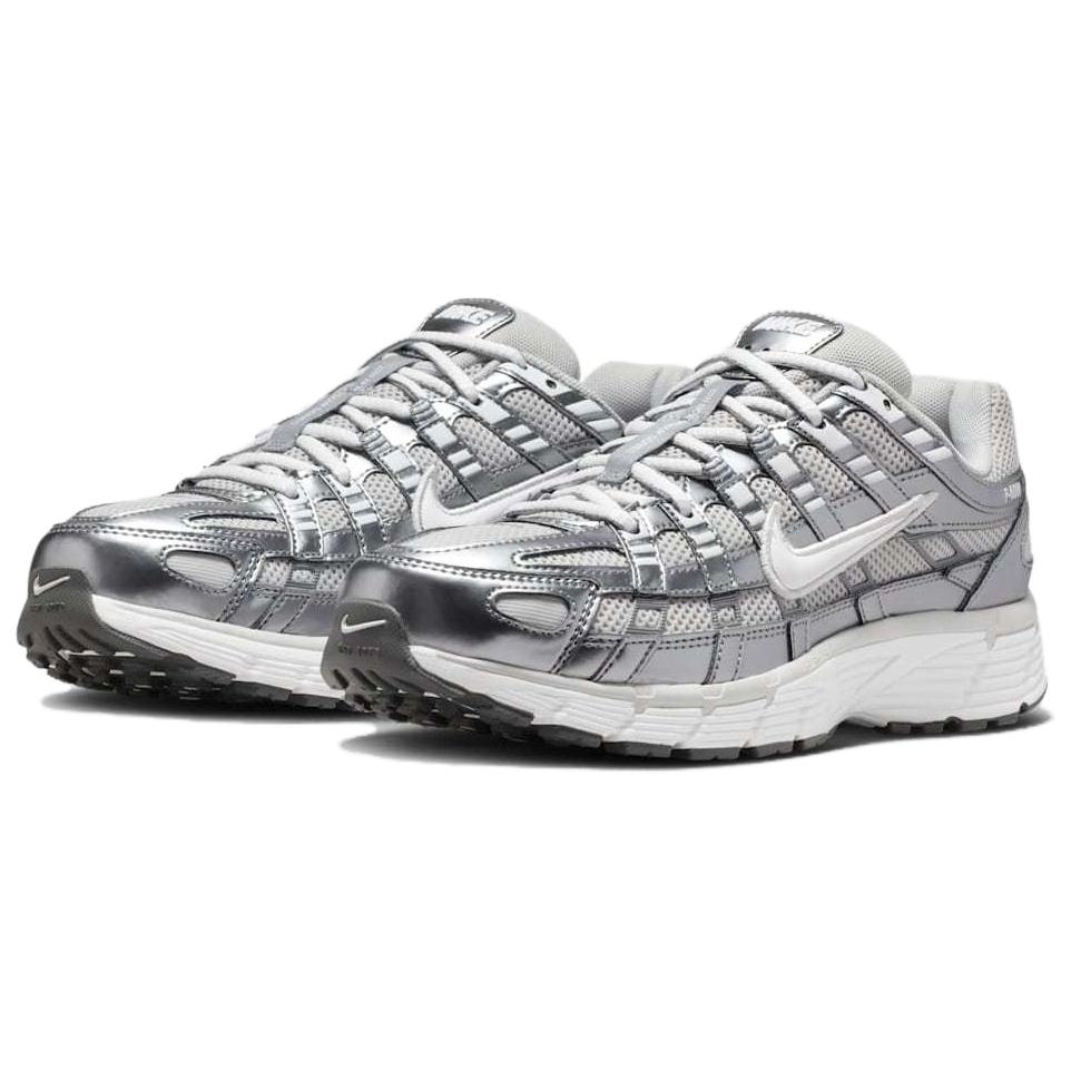 Nike P-6000 WMNS Grey Fog/Metallic Cool Grey/White Mesh Casual Shoes IO3496-001