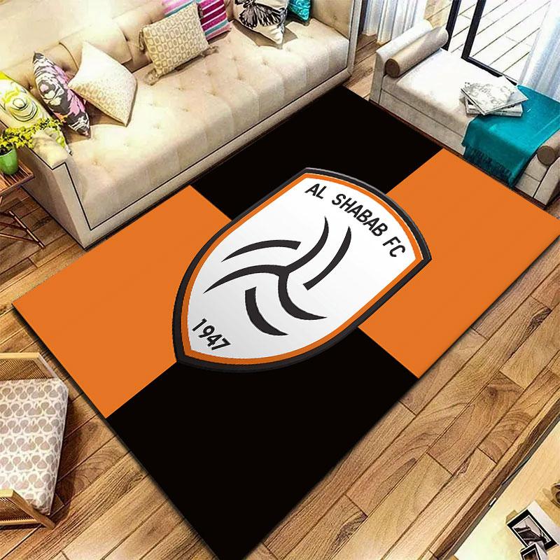 Al-Shabab FC Carpet Rug for Living Room Bedroom Home Sofa Decoration,Kids play Non-slip Floor Mat