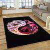 Yin og Yang 3D Naturaliser Kinesisk Tai Chi Teppe for Hjem Stue Soverom Sofa Dørmatte Dekor, Lekeområde for Barn Sklisikker Matte