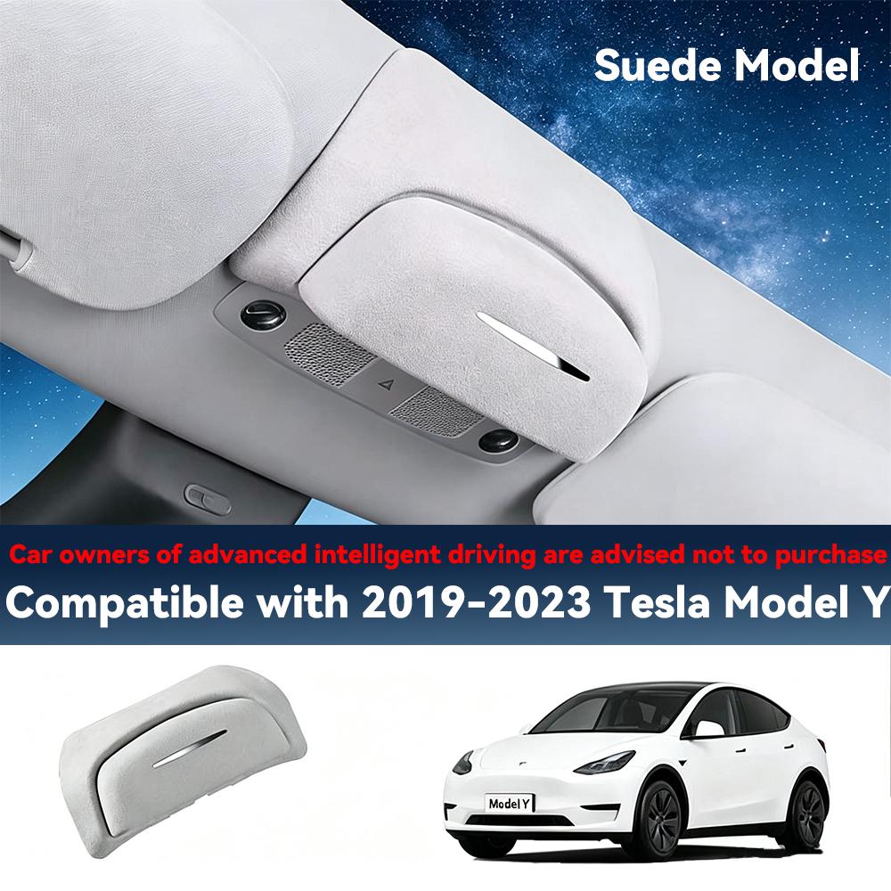 For Tesla Model Y Juniper Car Sunglasses Box Holder Panoramic Sunroof Glasses Storage For Tesla Model 3 Highland Accessories