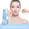 Spray Identificateur de Poils 4 Rasoirs Dermaplaning Pliables Spray Identificateur de Poils pour Rasage du Visage Tous Types de Peau et de Poils Kit d'Outils d'Épilation Faciale pour Femmes