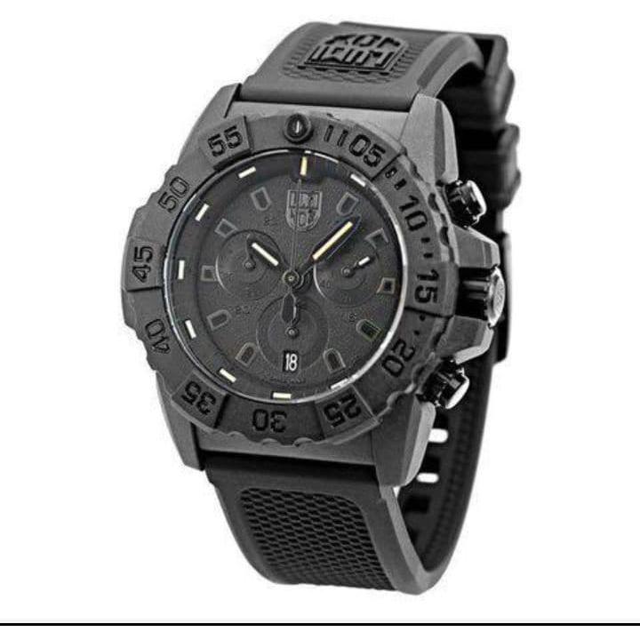 Used Ultra Limited Edition!! Luminox Navy SEALs Chronograph 3580 Analog