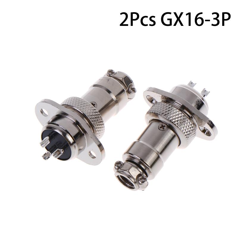 GX16 Square Flange Aviation Plug Socket Male Female 2 to 10 Pin Connector for Instrumentation Cabling Solution