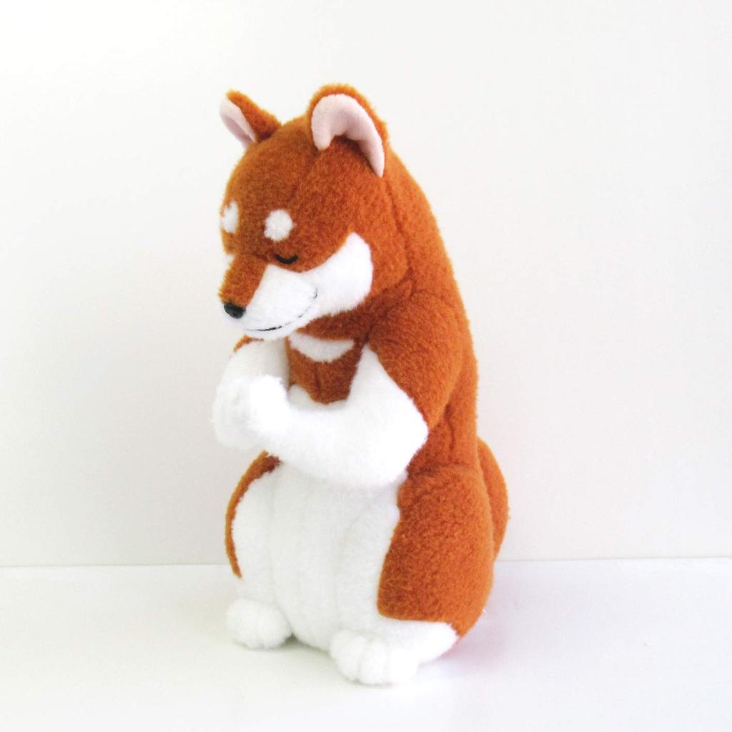 Shinada Global Shiba Inu 15 x 16 x 32cm Plush Animal (Praying Hands) Toy, Merchandise, GSHO-0250S