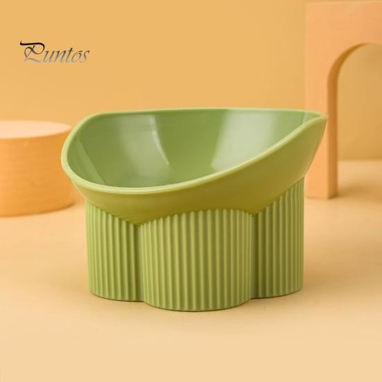 Macaron Color Pet Bowl Dog Cat with Raised Stand Food Water Feeder Protect Cervical Vertebra Backflow Prevention Elevated