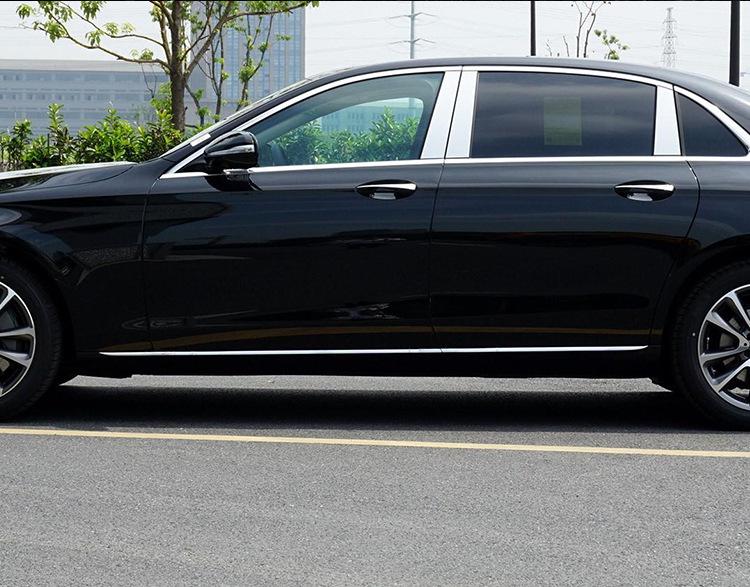 Mercedes-Benz E-Class Bumper & Door Decorative Strips: Anti-Collision for E200L, E300L, E320L