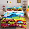 Colorful Landscape with Animals. Bedding Sets Duvet Cover Sets Duvet Covers Pillowcases(1 * Duvet Cover 2 * Pillowcases Without Duvet Insert)