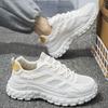 Men's shoes spring new breathable mesh sports shoes men's trend versatile thick-soled non-slip casual shoes dad trendy shoes