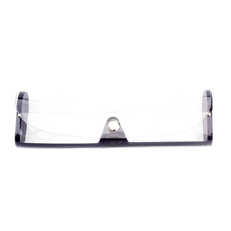 Stylish Clear Transparent PVC Soft Eye Glasses Protector Box Case Holder
