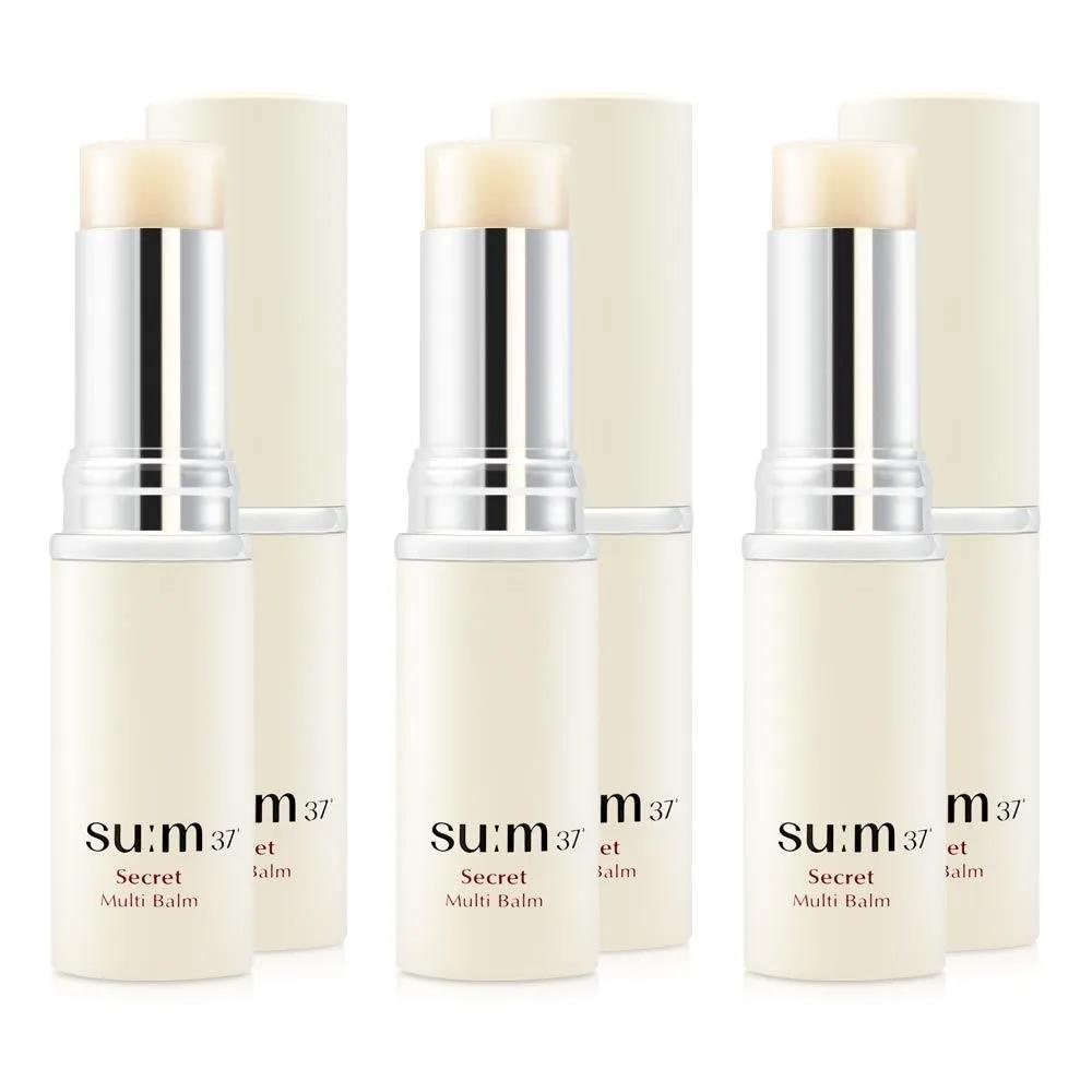 

SUM37 Secret Multi Balm 7g Hydrating Basic Skincare Moisturizing Stick Balm (3 Pieces)