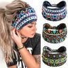 Retro Elastic Cotton Headband: Sweat-Absorbing Yoga & Sports Accessory for Women