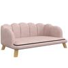 Pet Sofa for Medium and Large Dogs Up To 25 Kg, Sturdy Wood, Padded, Pink
