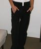 PARTIMENTO WOMEN Low-Rise Pocket Pointed Pants_Black