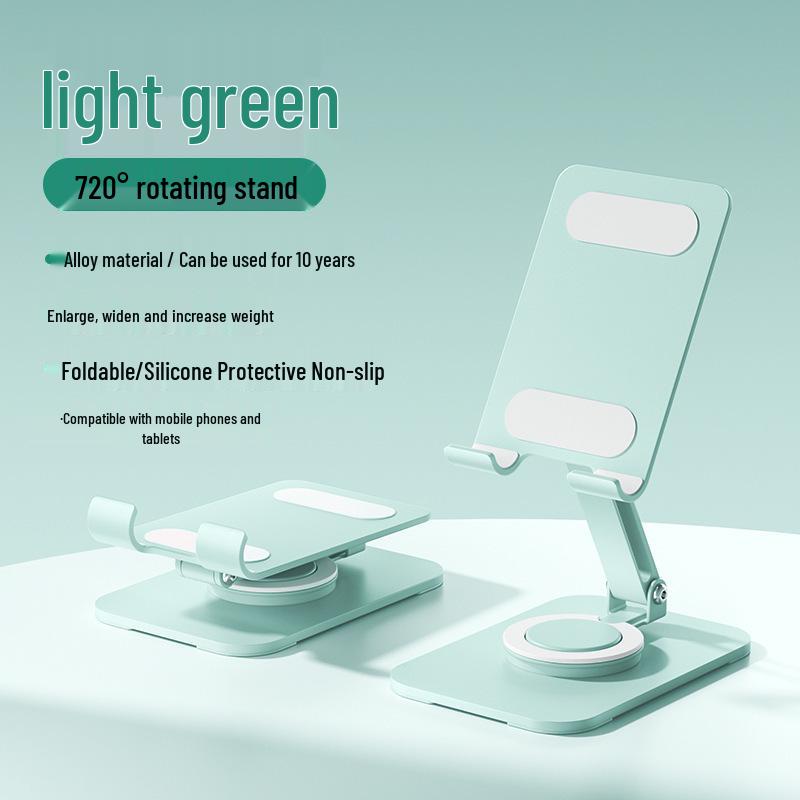 Aluminum Alloy 360° Rotating Phone & Tablet Stand with Silicone Grip