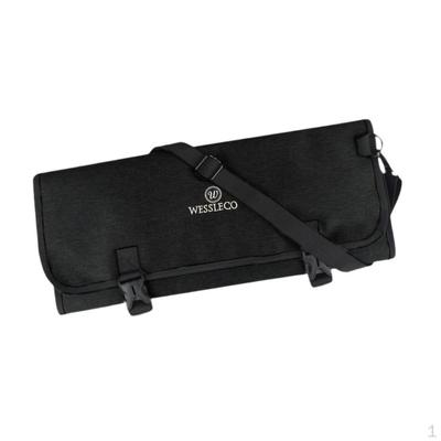 Chefs Knife Roll Bag with Slots Chef Cases for Home Hiking Cooking Travel