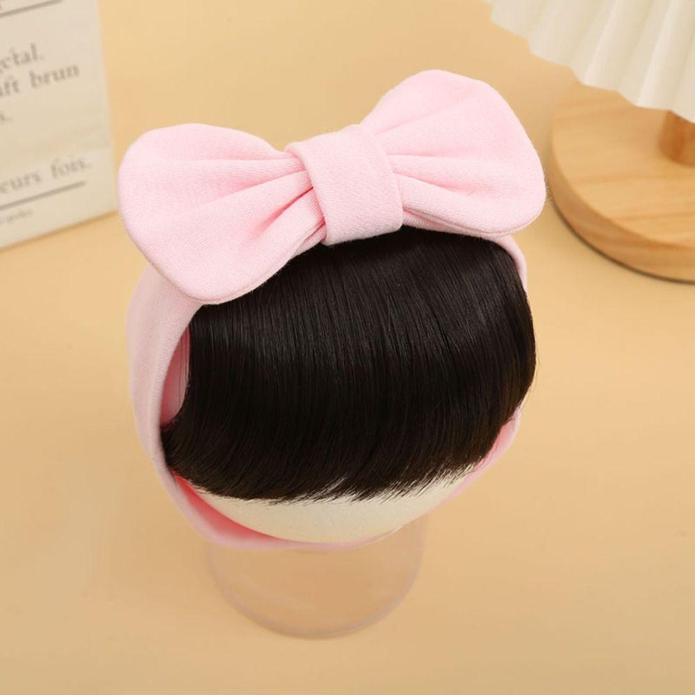 

Synthetic Hair Accessories Toddler Neat Bang Baby Bowknot Headband Wig Princess Wig Headband 3