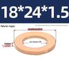 Pure Red Copper Gasket Sealing Ring for Marine Instruments, Metal Flat Washer M3-M60mm