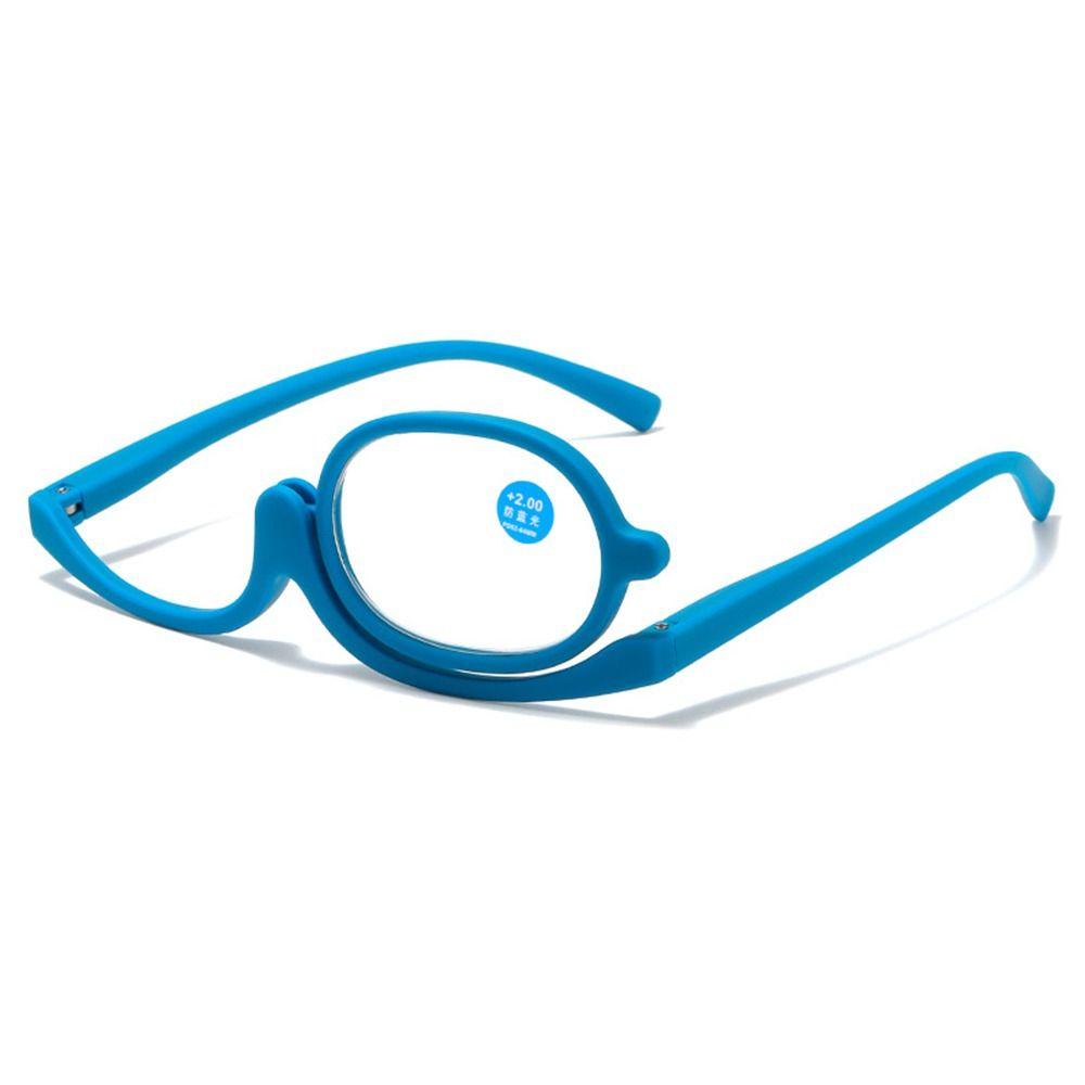

Anti-blue Light Folding Eyeglasses +1.0~+4.0 Diopter Cosmetic Glasses Woman Blue-Strength 4.00