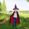 Halloween cape children adult makeup costumes props red and black stand-up collar grim reaper cape cape pirate cape