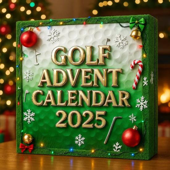 Golf Hanging Decoration Advent Calendar 24 Days Countdown Christmas Festive Acrylic Cartoon Golf Hanging Ornament Golf Lovers Gifts