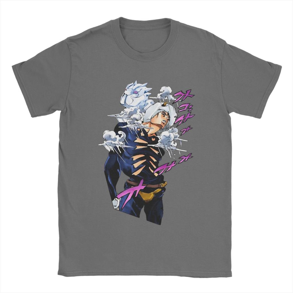 Weather Report Manga J-Jojos Anime Apparel Unisex T Shirt Pure Cotton Tee Graphic Printing Adventure Anime Tops T-shirt