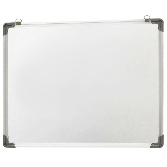Tableau blanc - vidaXL - 90x60 cm - Magnétique - Effaçable à sec - Acier laqué